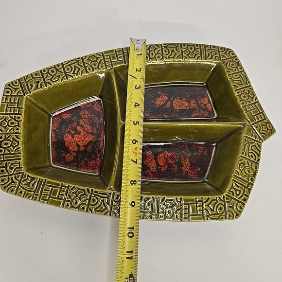 California Pottery Divided‎ Serving Tray - Picture 3 of 5